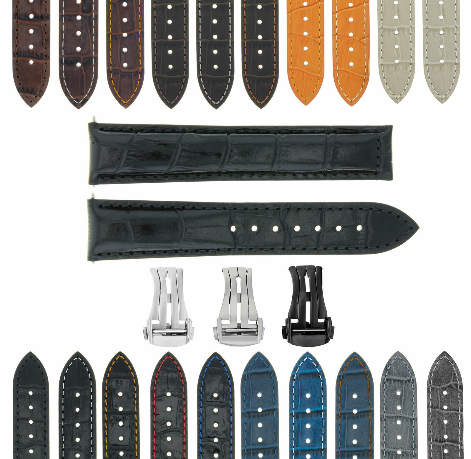 18-19-20-22-24MM LEATHER WATCH BAND STRAP FOR ORIS ARTIX SPORT CHRONOGRAPH