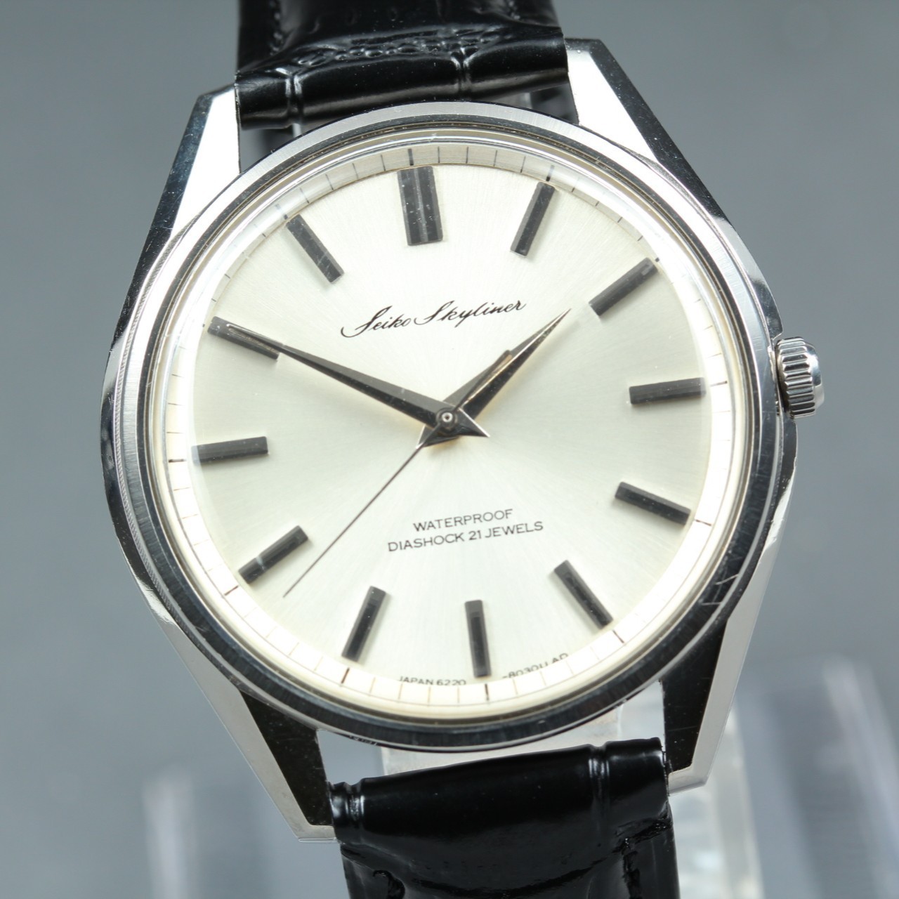 Vintage [N Mint] Seiko Skyliner 6220-8010 Silver 21J Men’s Manual Watch JP #308