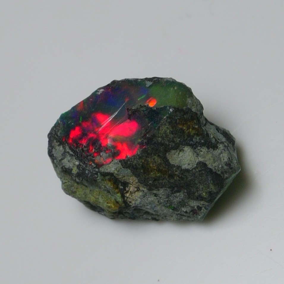 Ethiopian Black Opal Rough Natural 10.00 Carats 18X16 mm Gemstone For Jewelry