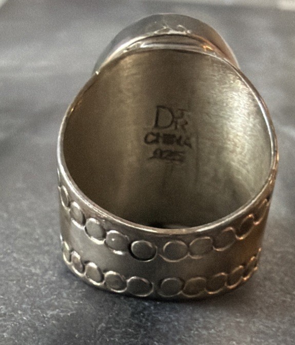 Jay King DTR Sterling Silver 925 Turquoise Desert Rose Mine Finds Sz 5.75-6 Ring