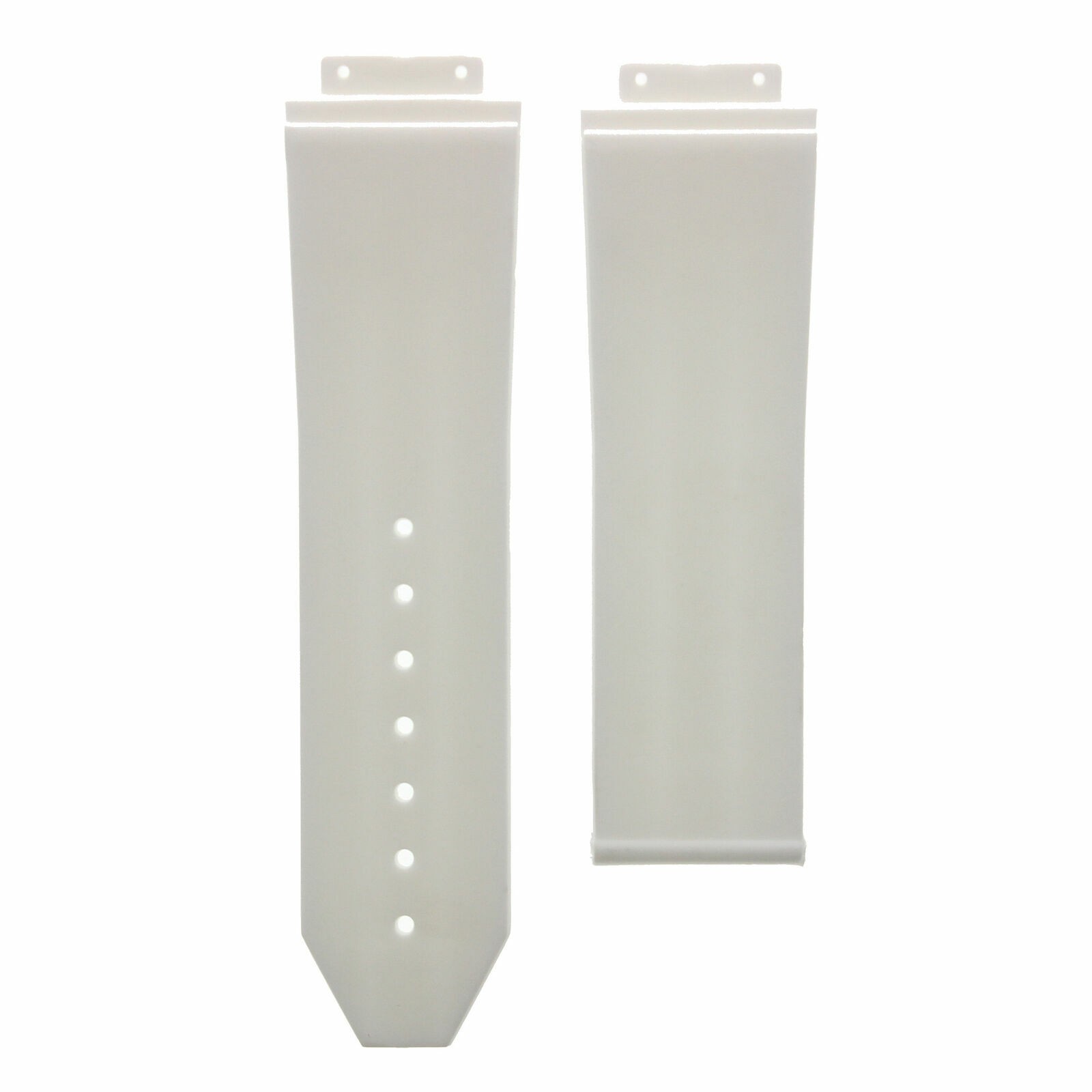 24MM SILICONE RUBBER BAND TIRE STRAP FOR H 44-44.5-45MM HUBLOT BIG BANG WHITE