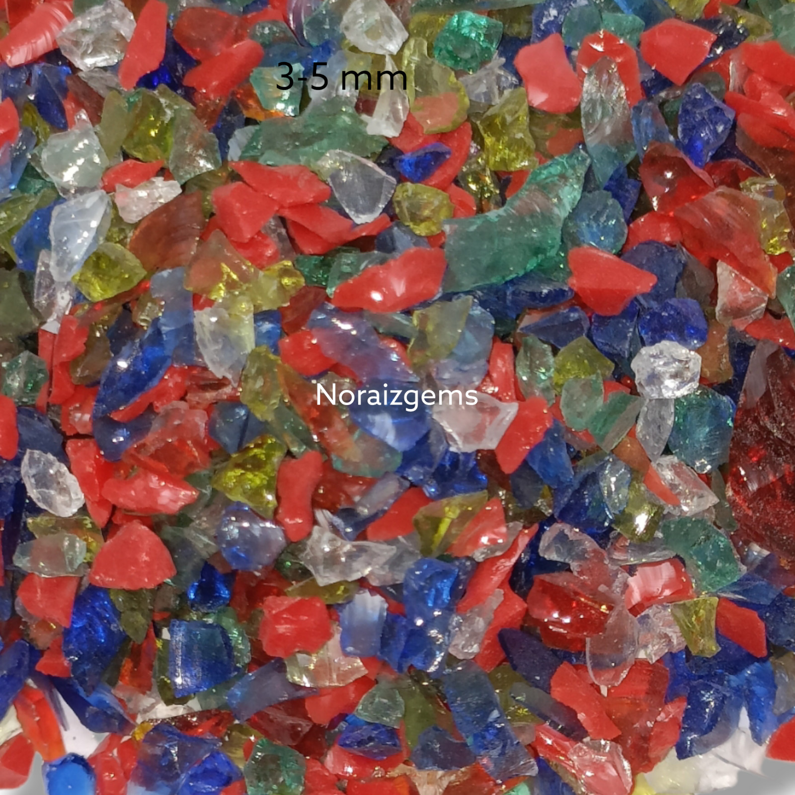 Crushed Mix Hydro Quartz Gemstone Coarse For Woodworking, Ring Inlay, Resin Art