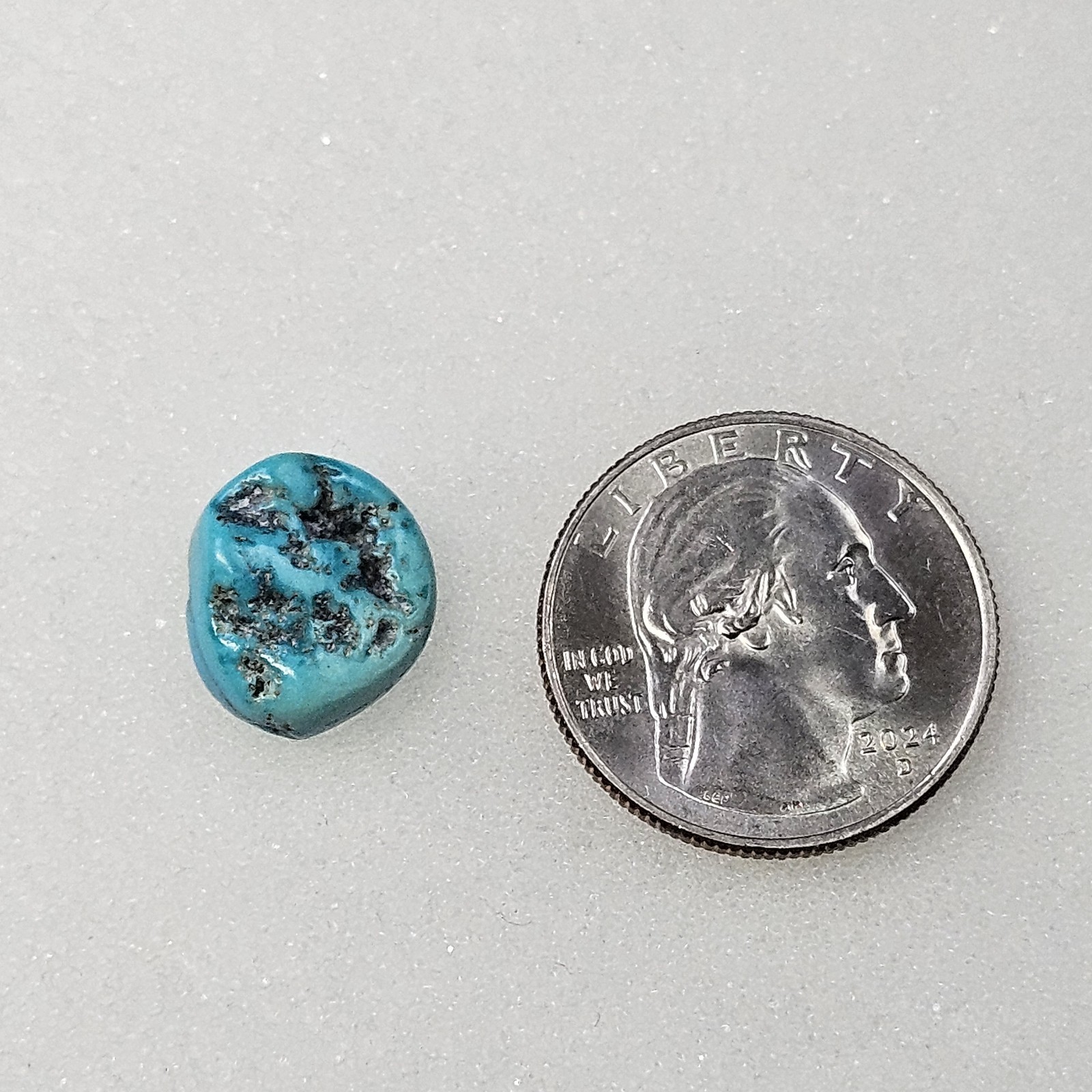 Estate 7.3 Carat Freeform Turquoise Nugget Cabochon Seafoam Unbacked Navada TQ