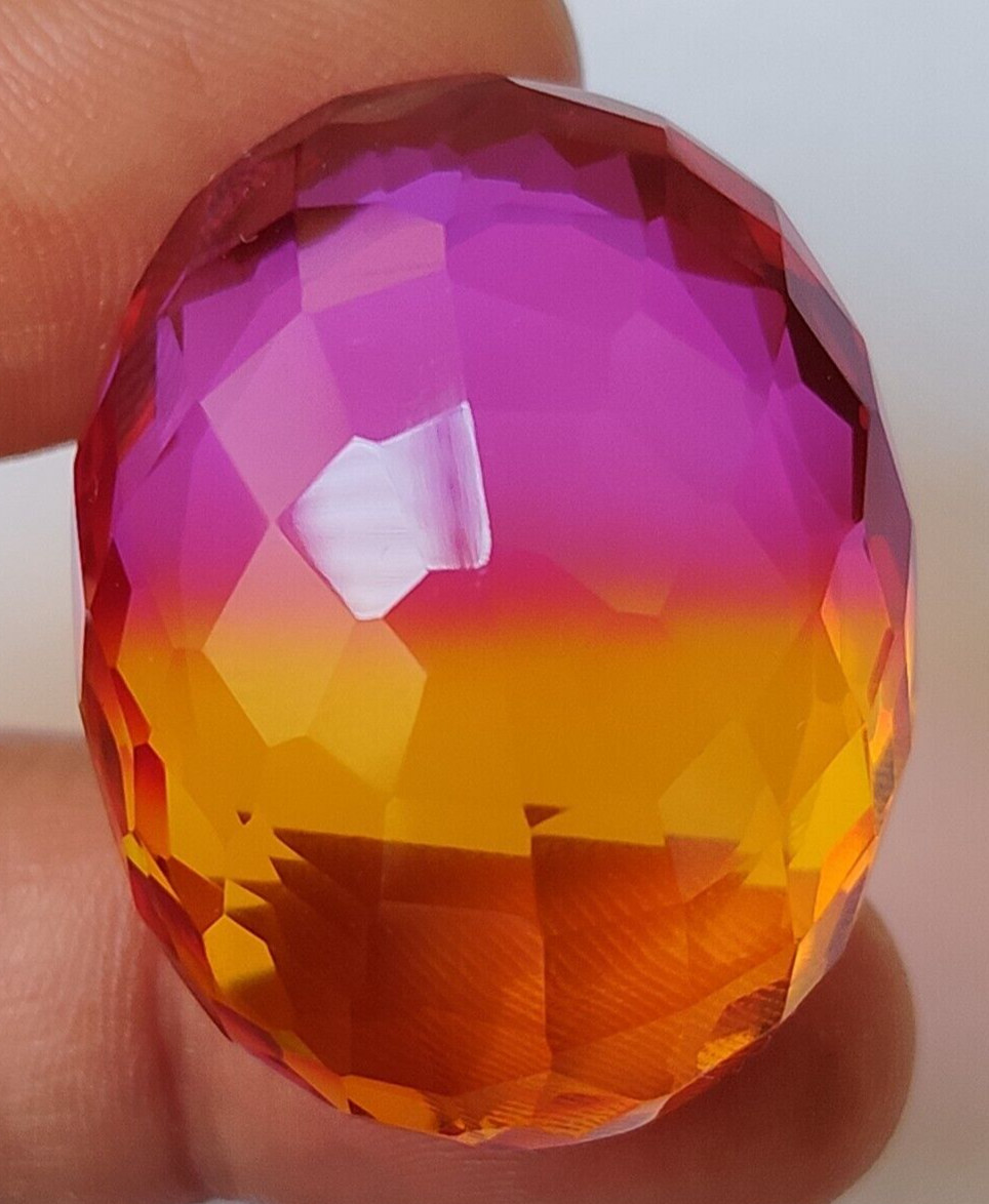 AAA+ Large Tourmaline 97.70 Ct. Oval Cut Bi-Color Loose Gemstone Gift for Women