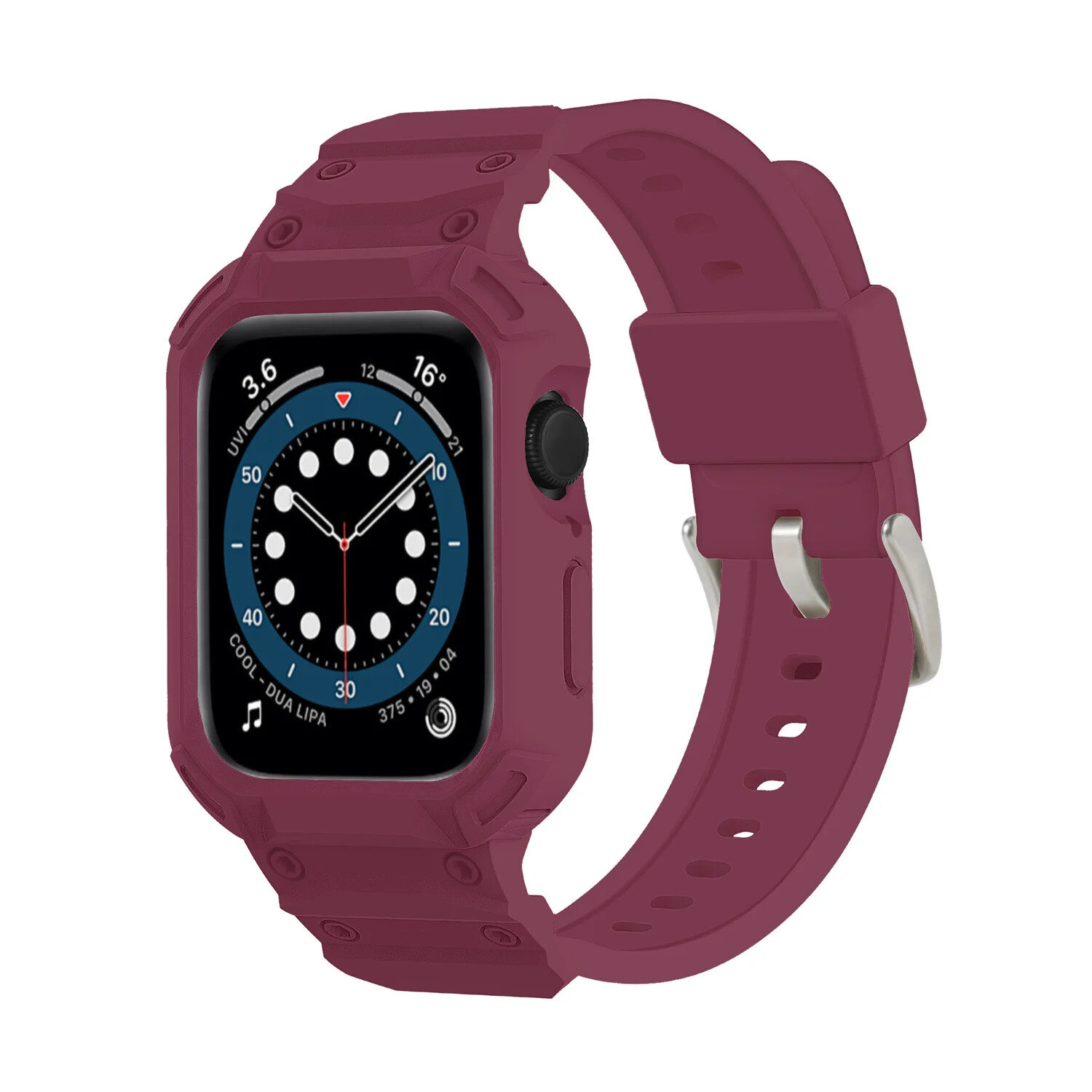 Protect TPU Rubber Case for Apple Watch Strap Series 10 42 46mm Watch Band Cover