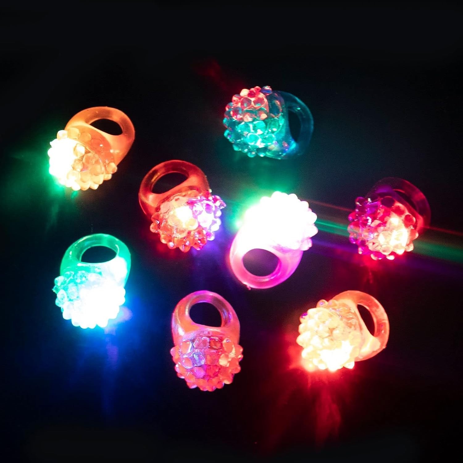 18 Non-Toxic Glow in the Dark Rings – Fun for Parties & Classroom Rewards