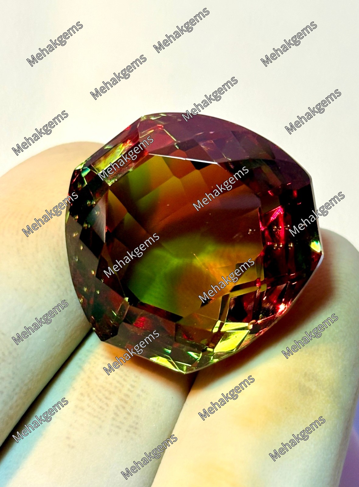76.Ct Color Changing Zultanite Cushion Cut Loose Gemstone Rare Diaspore Statemen