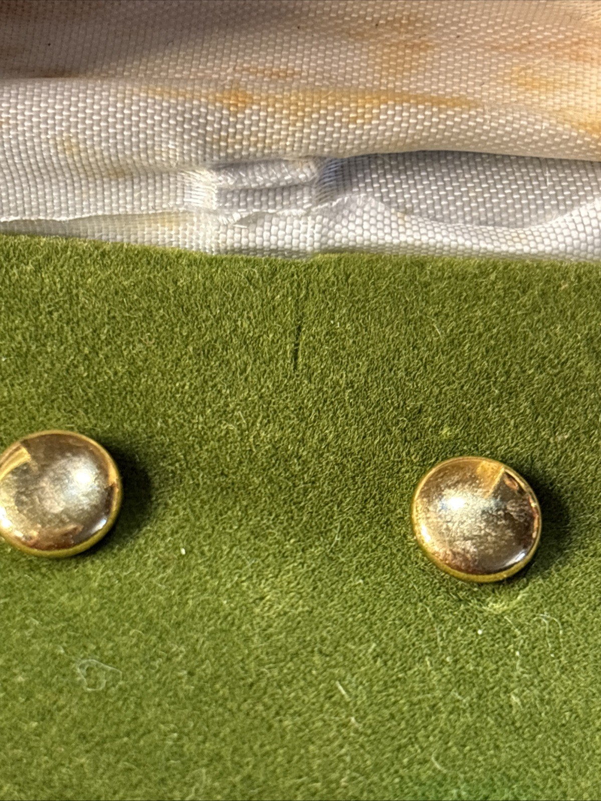 Tacoa Vintage 14 Karat Gold Filled 5mm Flat Round Stud Earrings In Box Check Pic