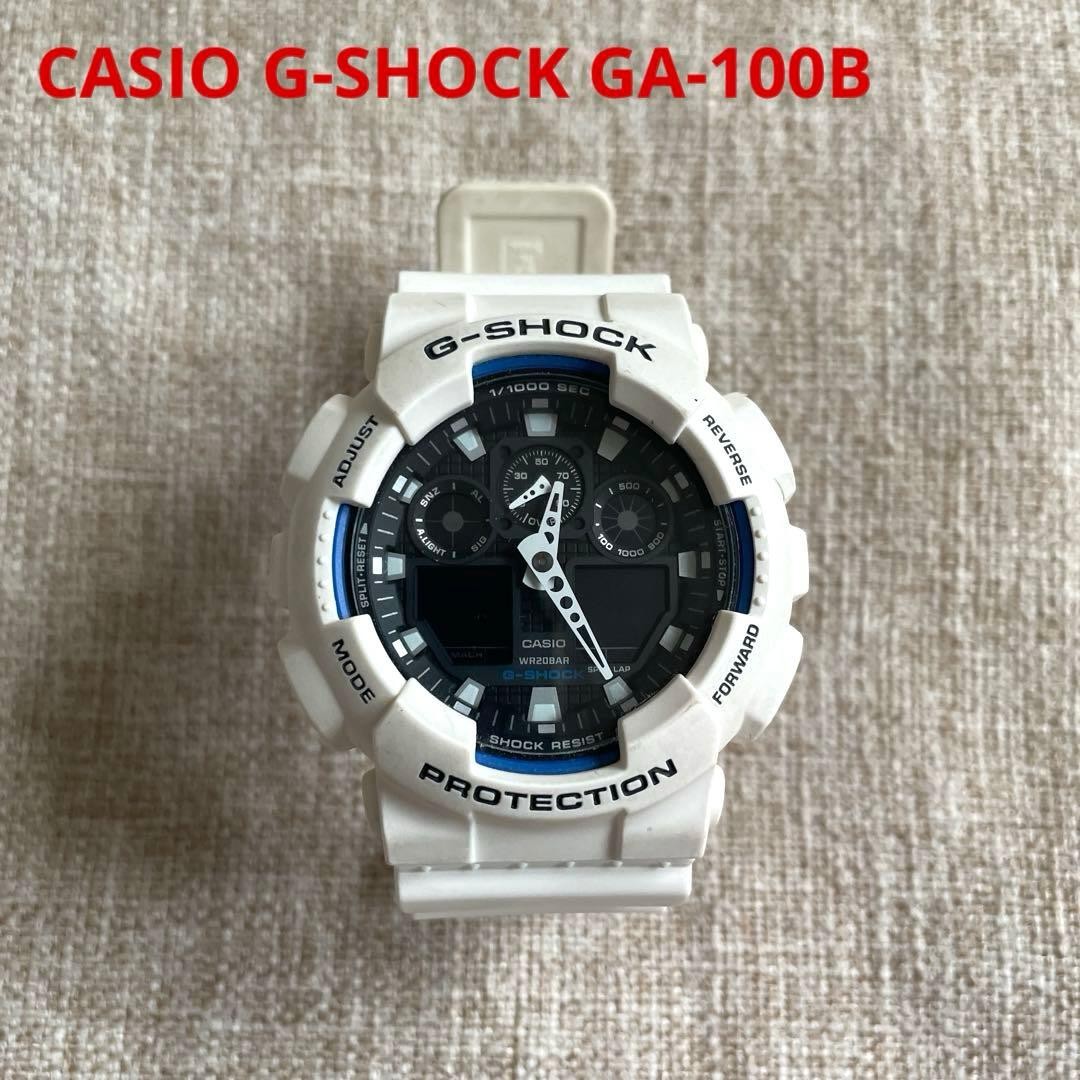 CASIO G-SHOCK GA-100B White Digital Watch (Non-functional)