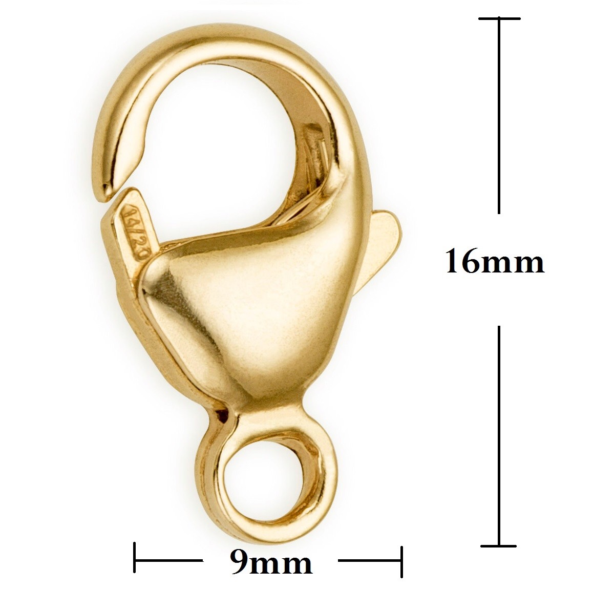 14K Gold Filled Lobster Clasps Claw Bracelet 14/20 Lock Chain Findings