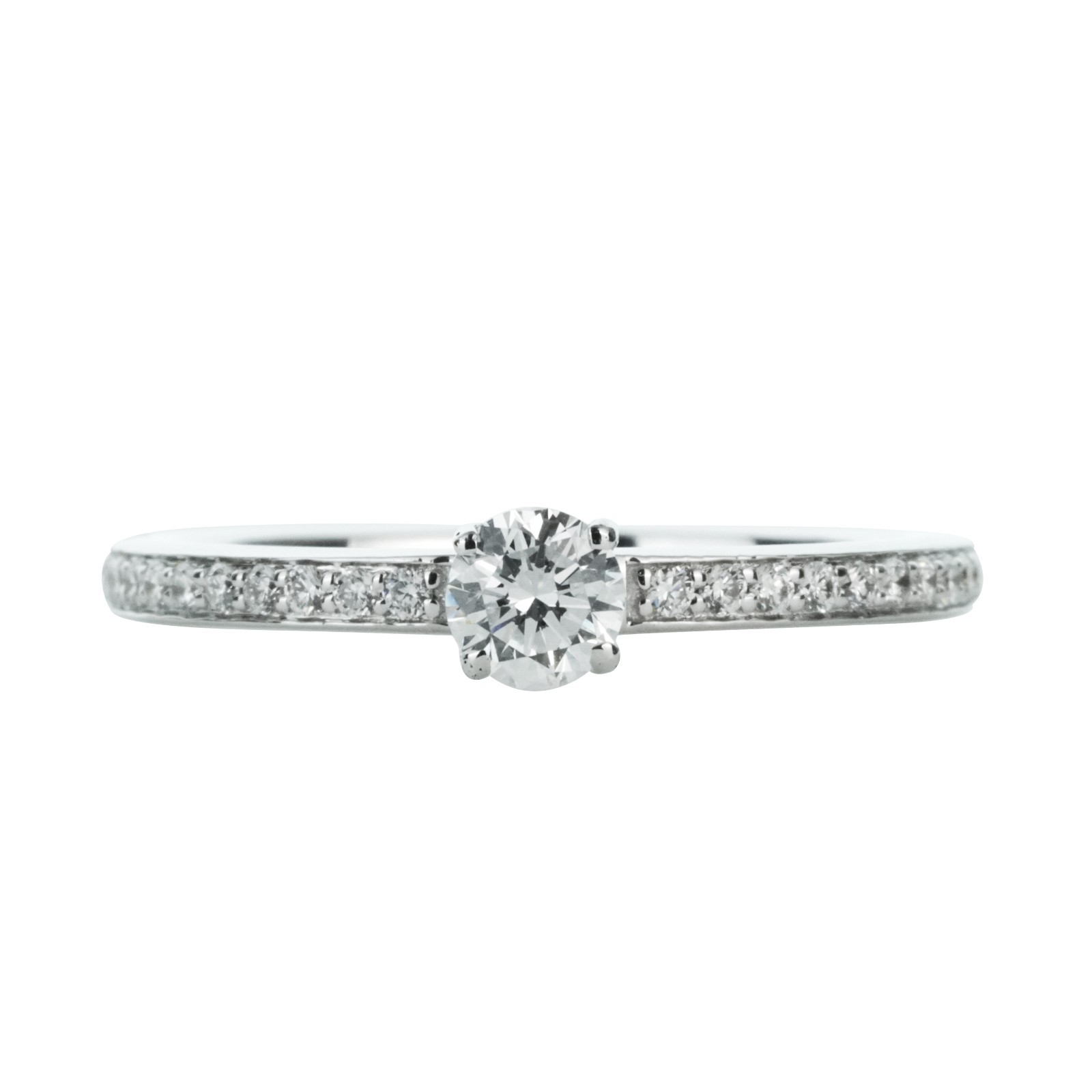 0.45ct IGI Certified Lab Grown Diamond Engagement Ring 14k White Gold Round