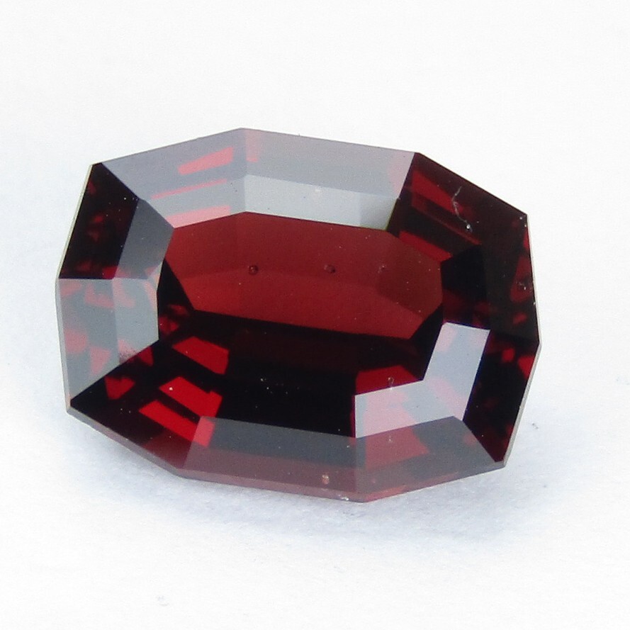 3.38Cts Natural Deluxe Red Color Pyrope Garnet Cushion Custom Cut