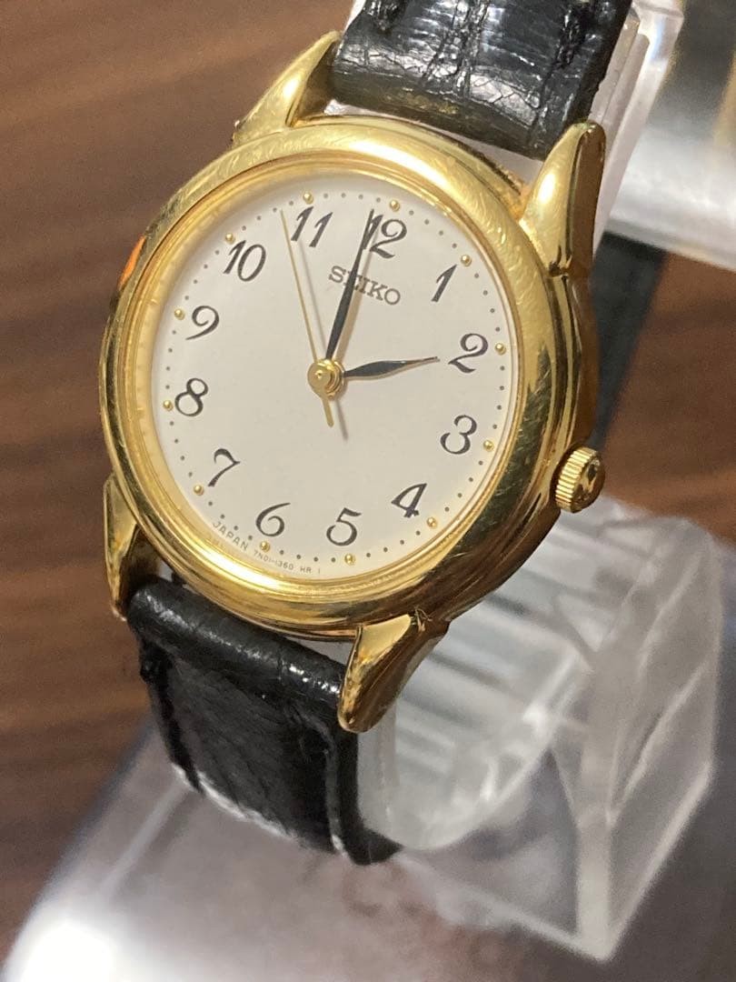 SEIKO Round Gold Color 7N01-6880 Watch From Japan