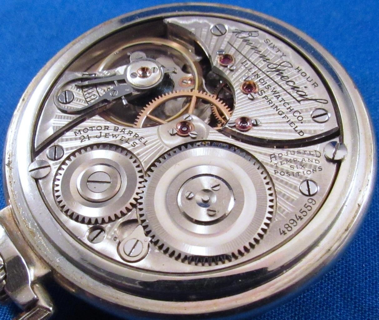1927 ILLINOIS Type III 60 Hr BUNN SPECIAL 21J Railroad 16s 14K GF Pocket Watch