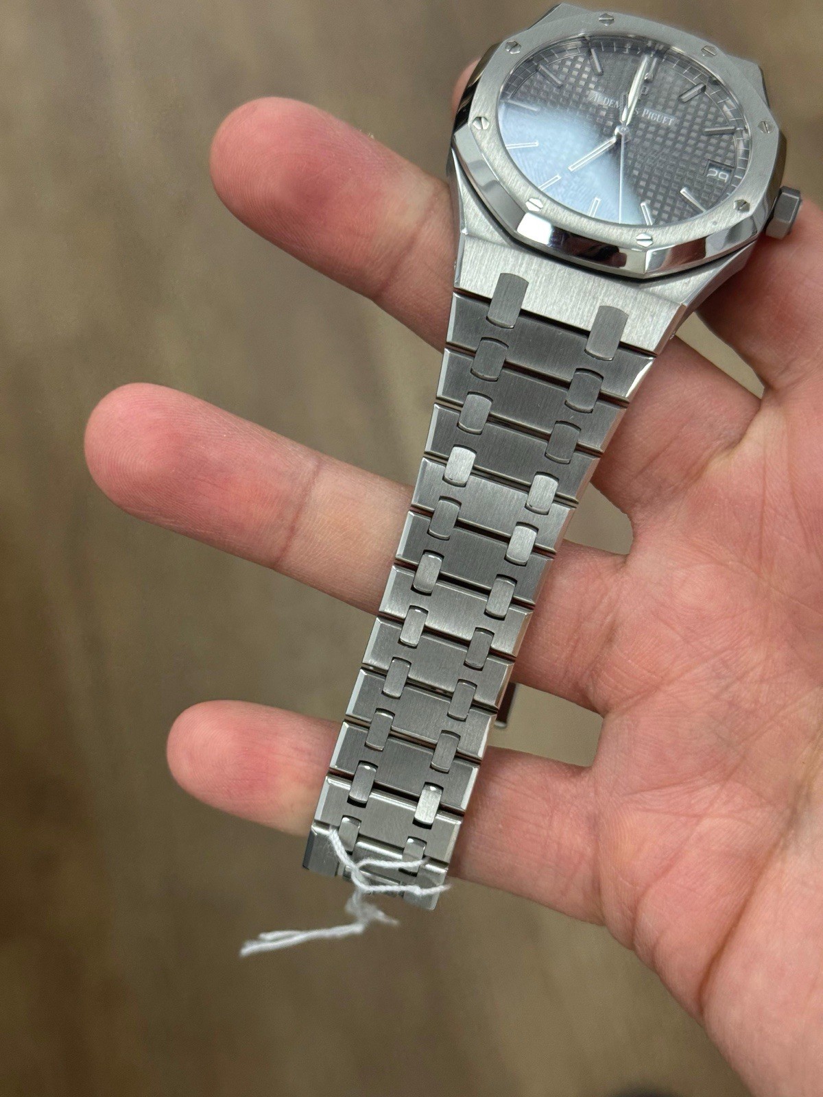 MINT AUDEMARS PIGUET ROYAL OAK 41MM GREY DIAL STAINLESS STEEL 15500ST B&C