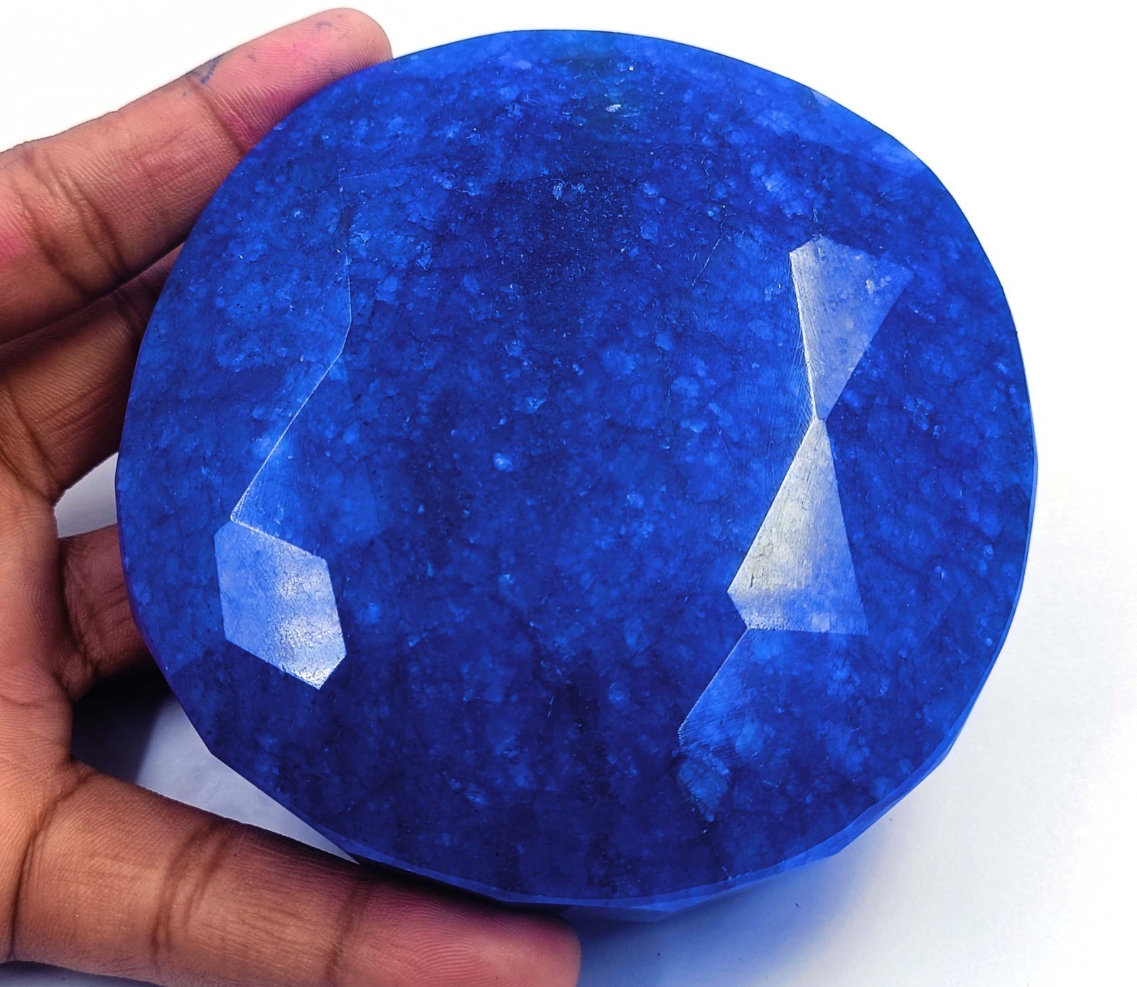Gorgeous Quality 4500 Ct Natural Blue Sapphire Round Shape IGL Gemstone 6MHB