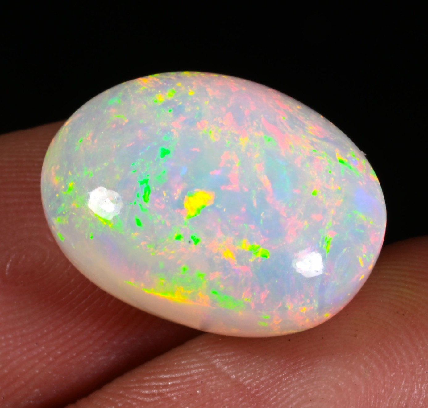 10.00 Ct Natural Ethiopian Opal Welo Fire Opal Cabochon Loose Gemstone 17x13x8mm
