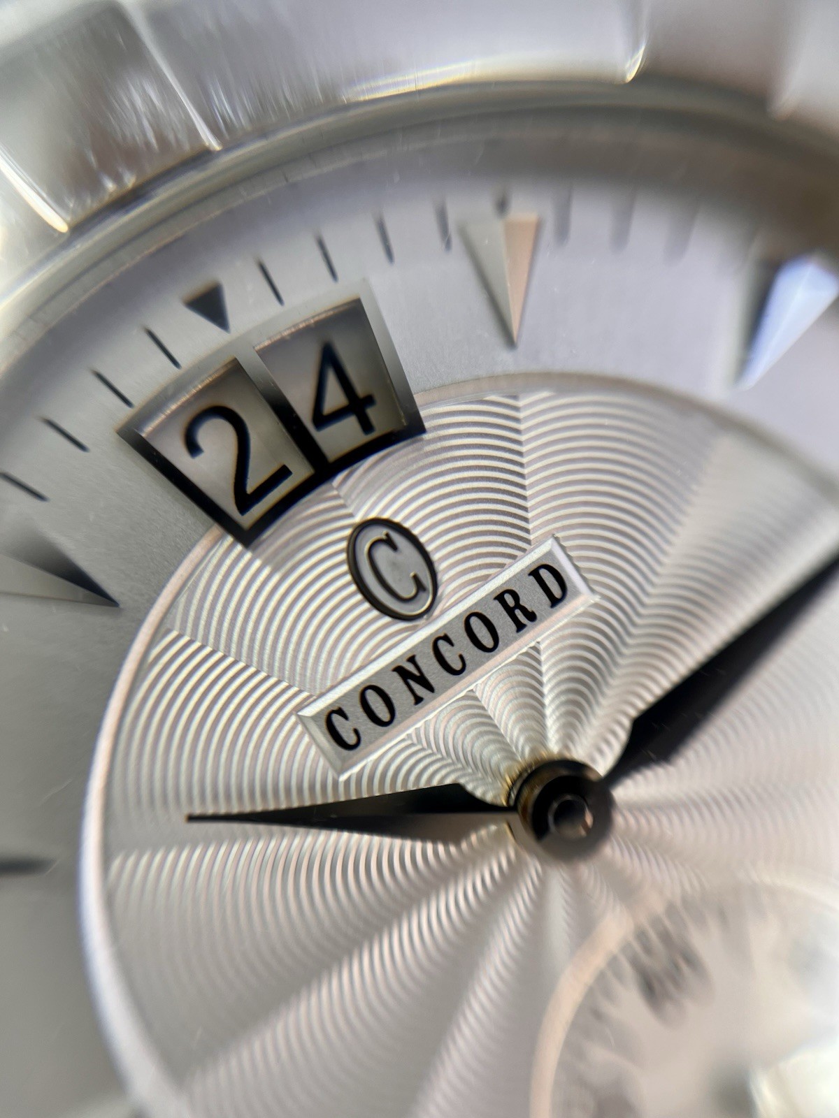 Concord Saratoga Big Date 38mm Automatic Watch Stainless Steel ETA Movement Box