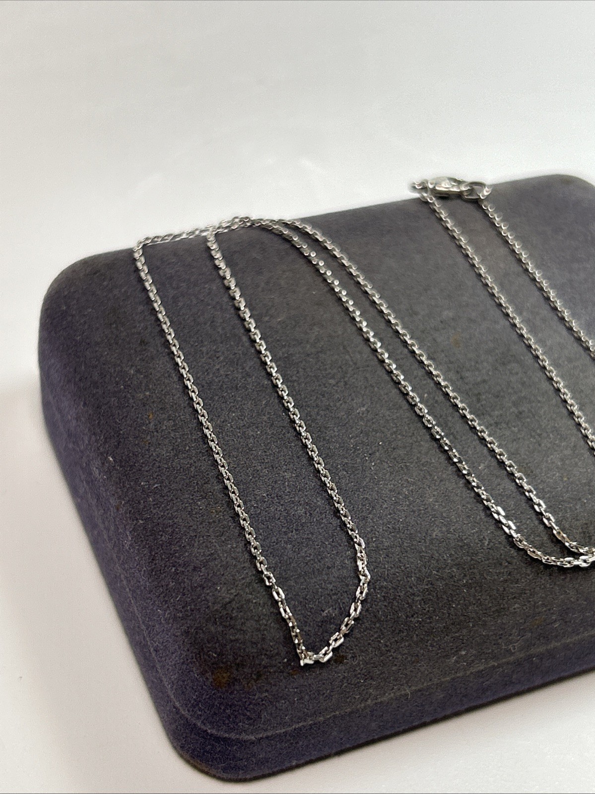 Monica Rich Kosann Sterling Silver 17” Modern Link Delicate Chain Necklace