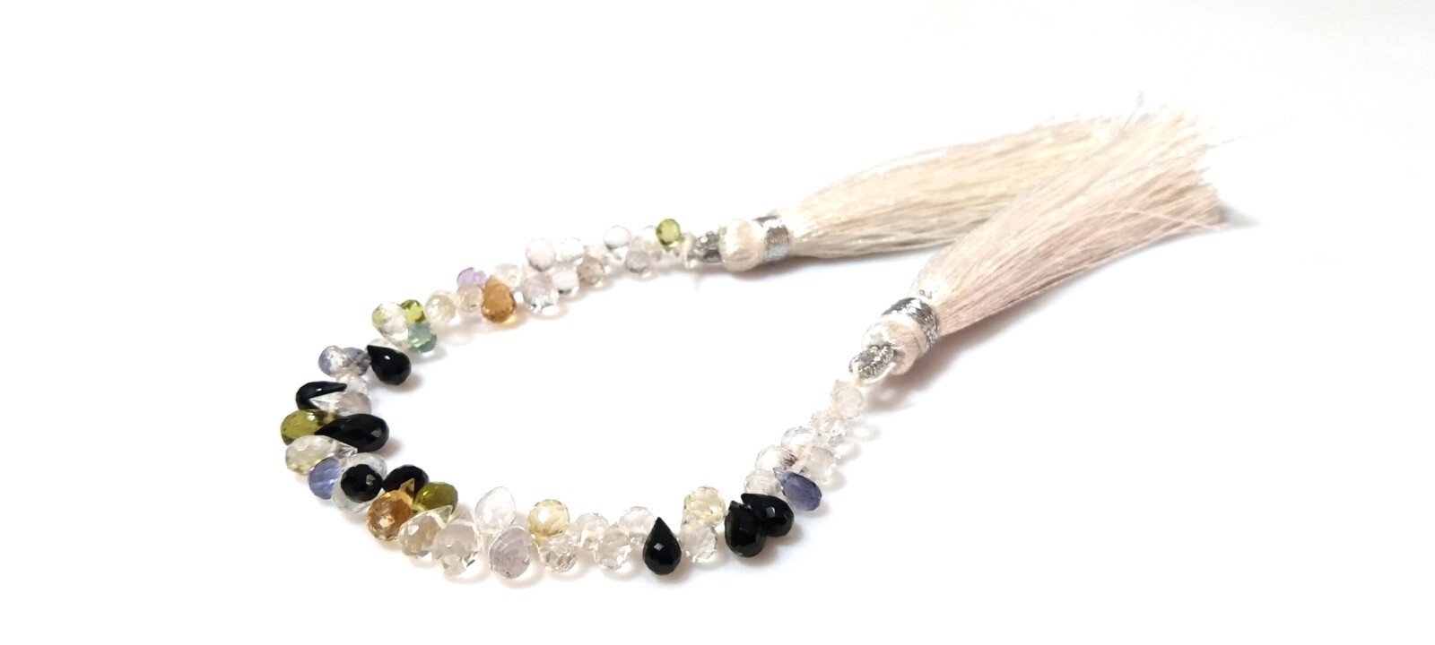 MULTI STONE TEARDROP 3X4-4X5MM FACETED LOOSE GEMSTONE BEADS 4″INCH 20CTS NATURAL