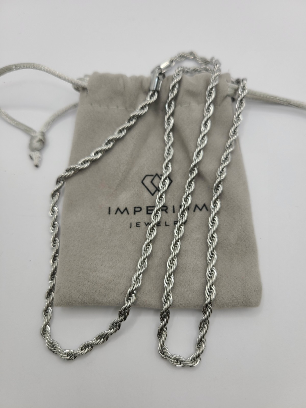 Imperium Rope Chain (Silver) – 4mm – 24″