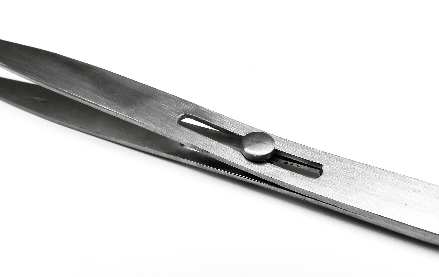 Slide Locking Tweezers Button Lock – Parts Holding Forceps 6″ Stainless Steel