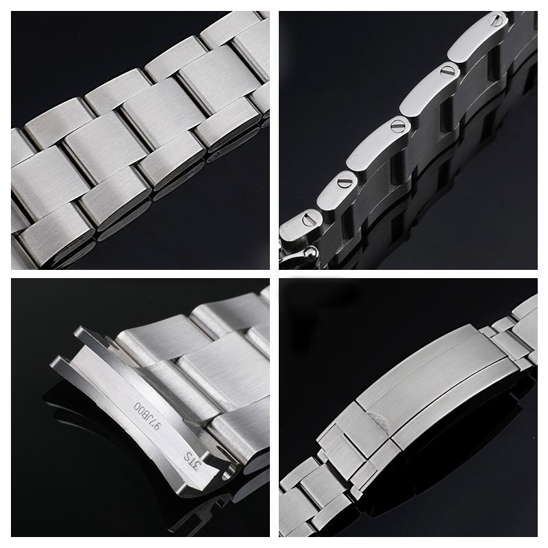 20 21mm 904L Steel Watch Bracelet Strap Fits Rolex Submariner 126610 116610
