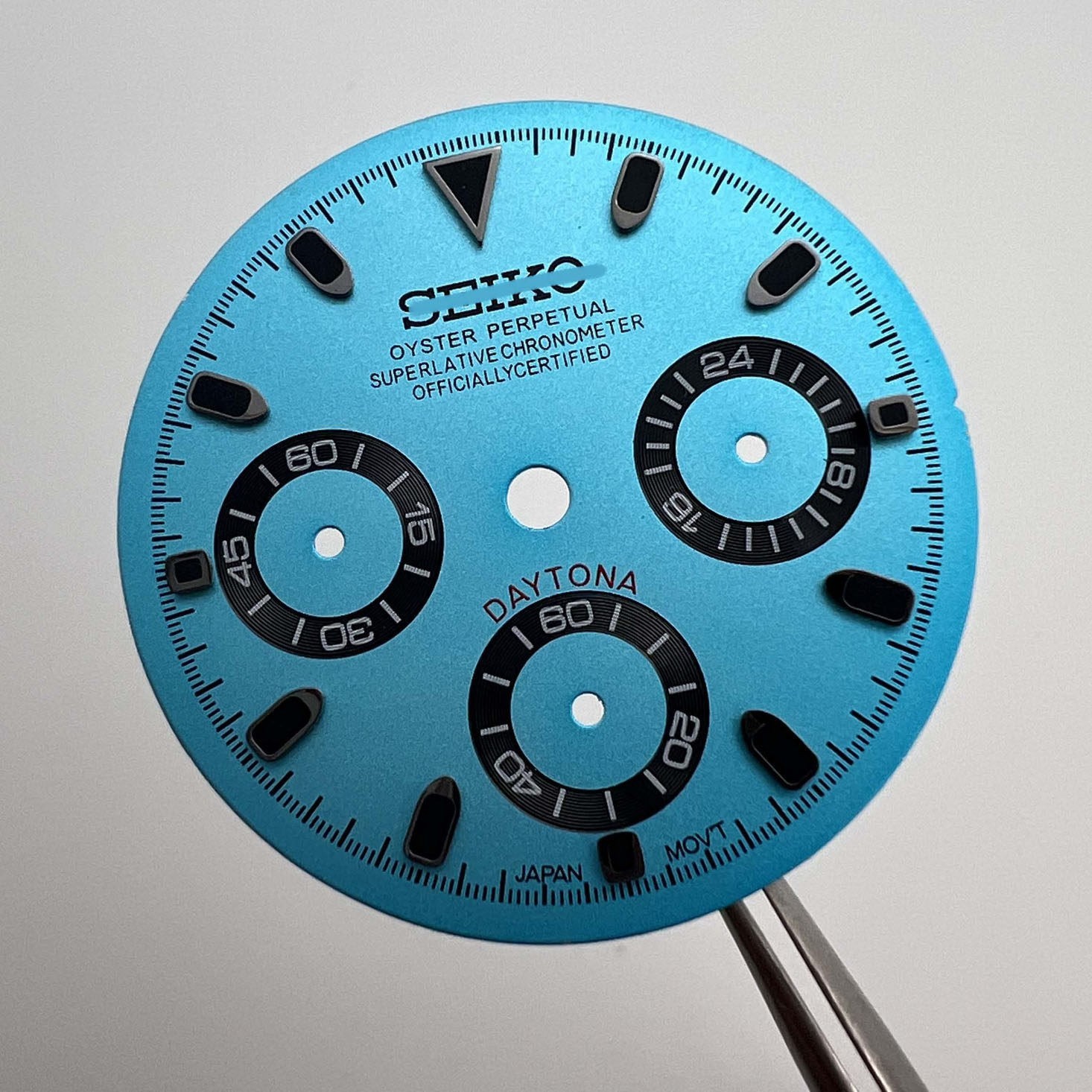 29.5MM Colorful Multi-functional Watch Dial Green Luminous for VK63 Movement