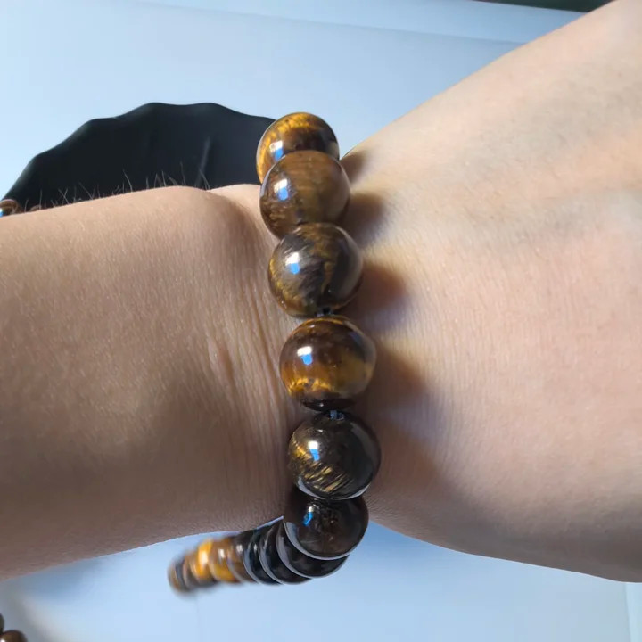 10 Strand Natural Tiger Eye Stone Round Spacer Loose Beads 10mm DIY Jewelry SWC0