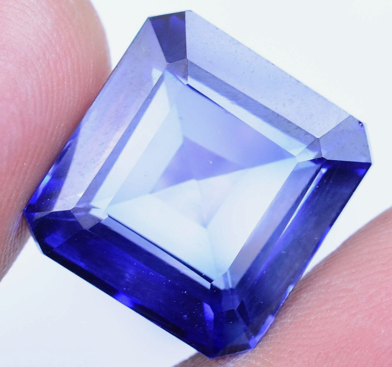 26.75 Ct Natural Blue Ceylon Sapphire AGL Certified Octagon Flawless Gemstone