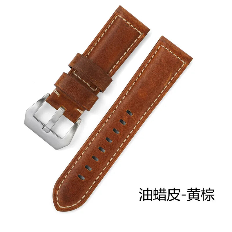 Vintage Classic Buckle Cow Genuine Leather Watch Band 20mm 22mm 24mm 26mm Strap