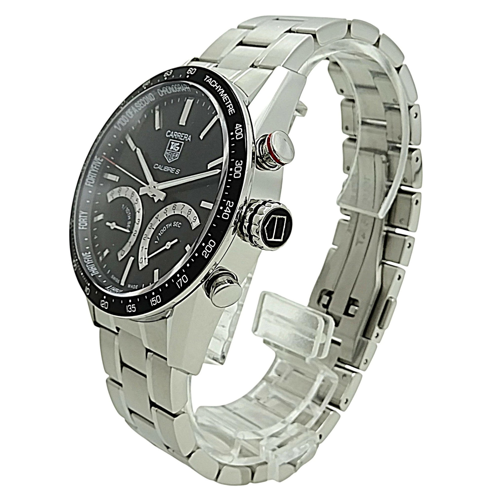 Used TAG HEUER CV7A12.BA0795 Carrera Caliber S date chronograph 43mm Men