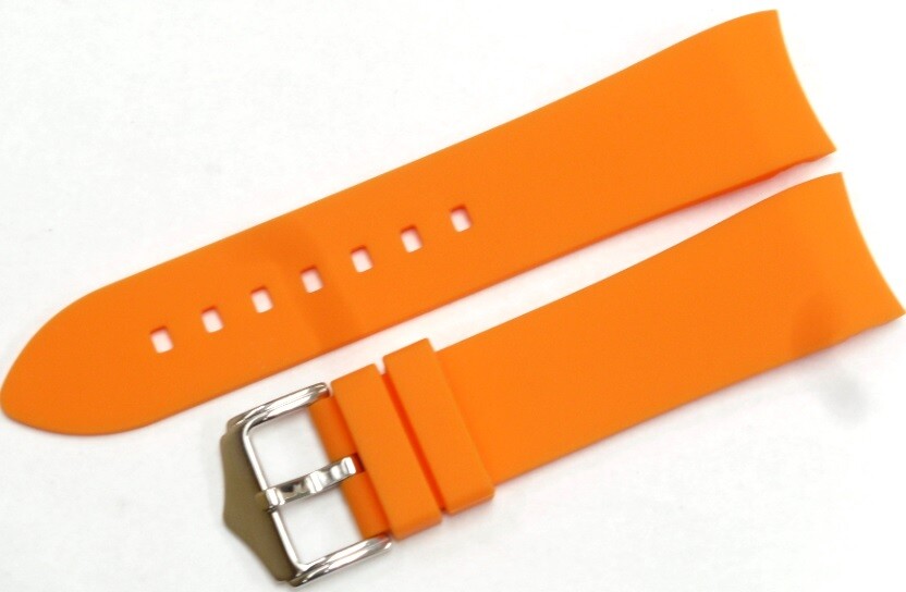 CURVED END SILICONE WATCH BANDS 9 COLORS RUBBER STRAP 18,19,20,21MM,22MM,24mm,