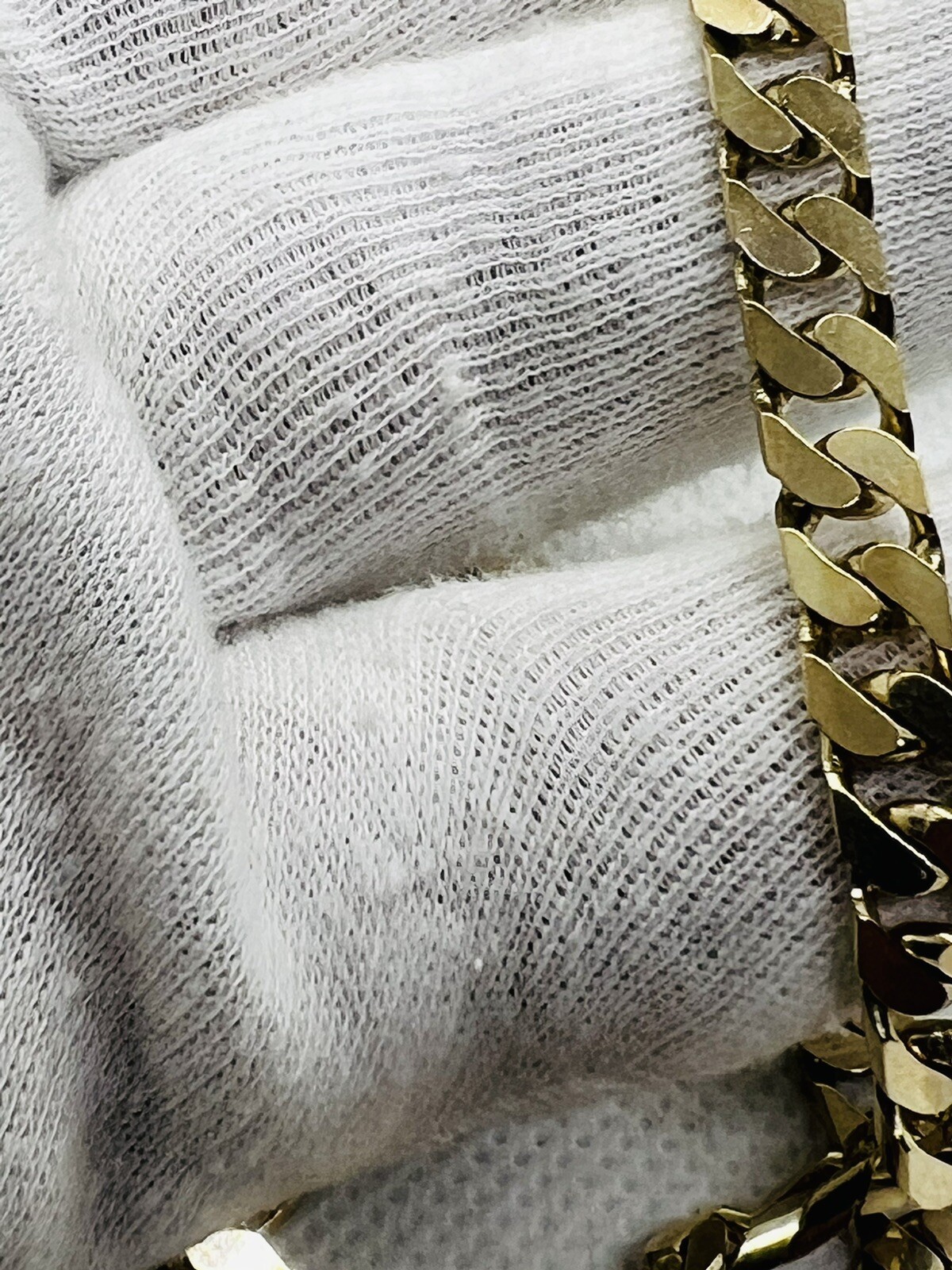 Gold Flat Curb Chain Necklace, 22”,6.5mm Wide,2mm Thick,Heavy 43.5 Grams, 10K YG