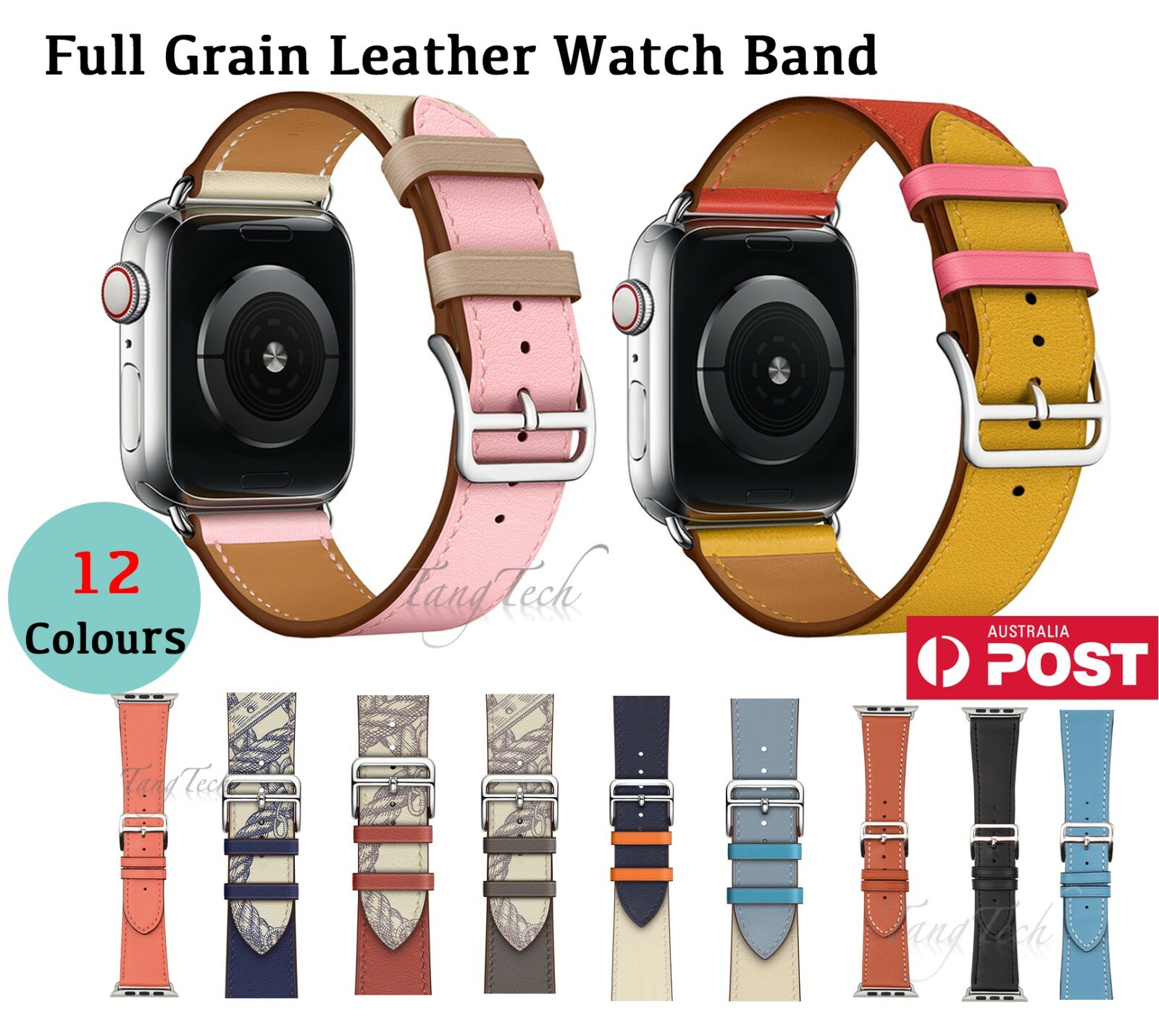 【Genuine Leather】Band Strap for Apple Watch iWatch Series Ultra 9-1 SE 38-49MM