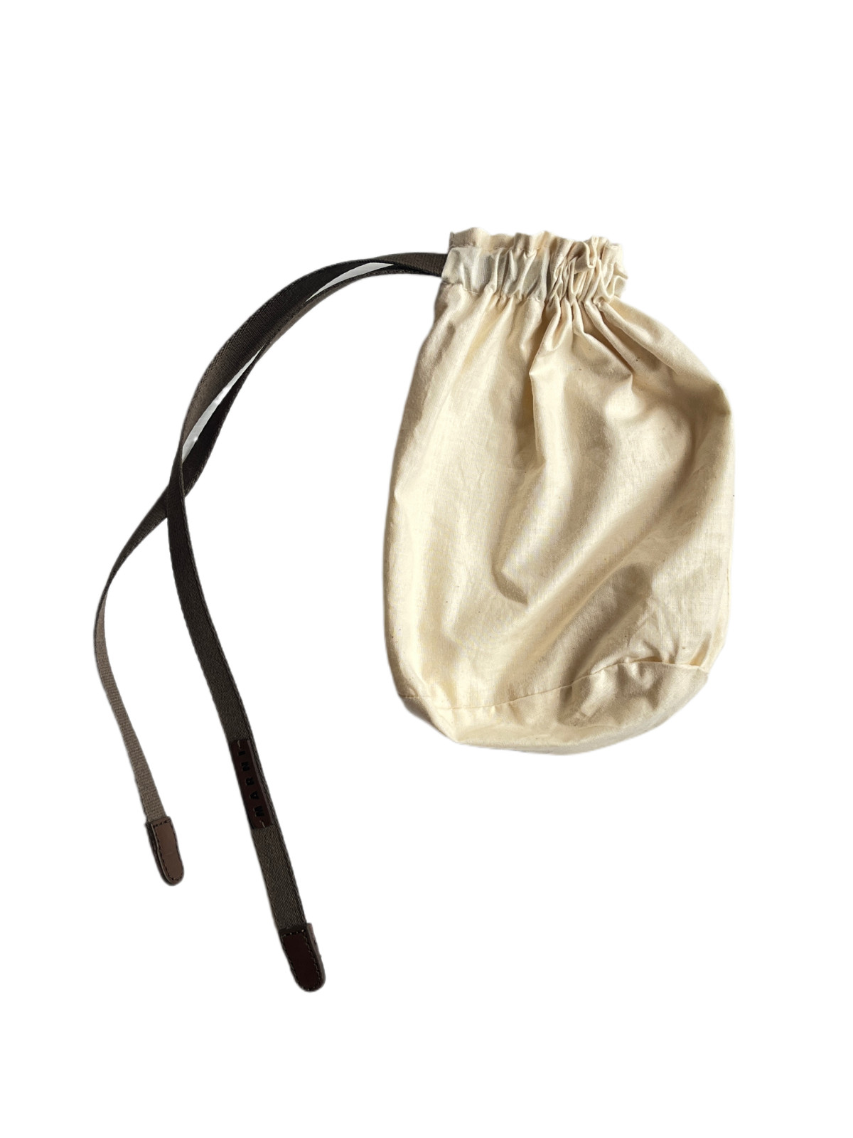 Marni Leather Flower Long Necklace with Adjustable Slider