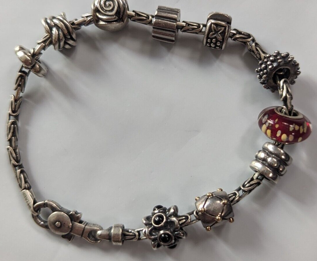 Cedora Bracelet 925 Italy 8.5″inch – 10 Charms