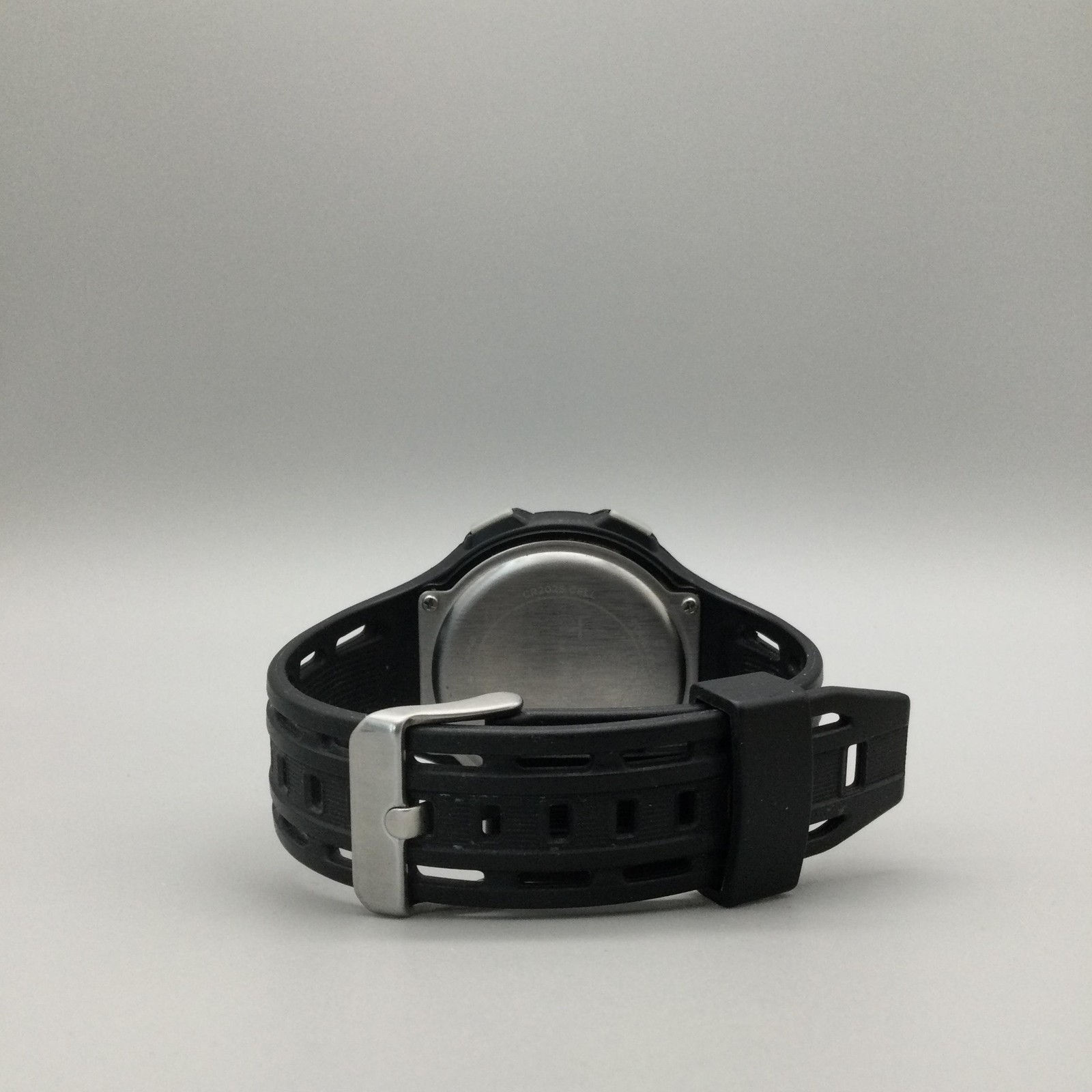 Timex Mens Watch 45mm Gray Digital Dial Black Resin Indiglo Sport Chrono 50m WR