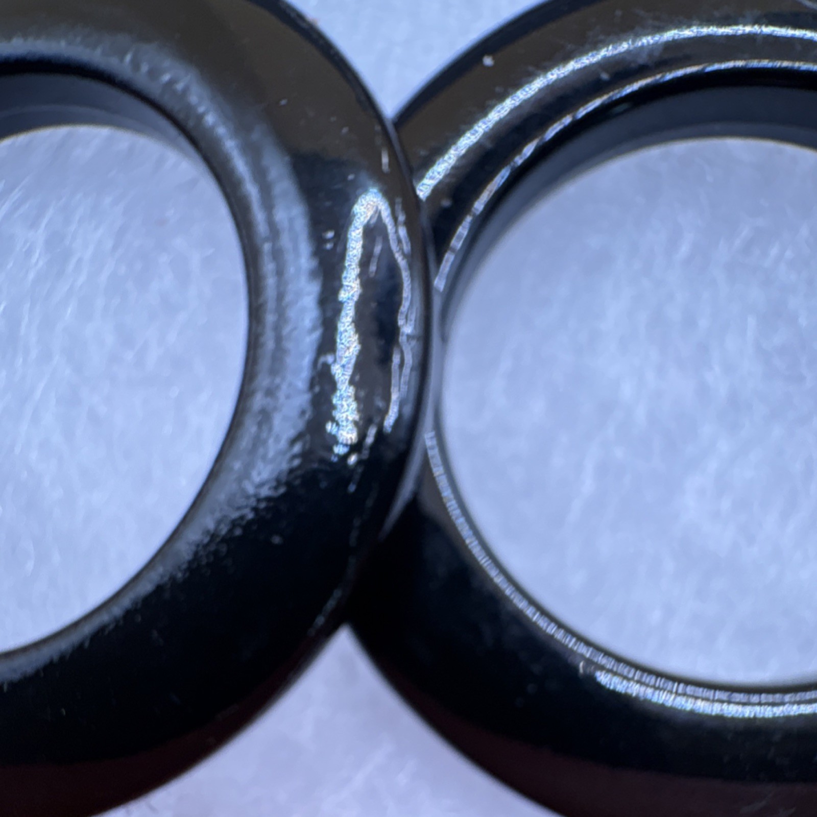 Black Round Dangle/Drop Earrings Silver Tone Hook Closure No Stone 2.8 in