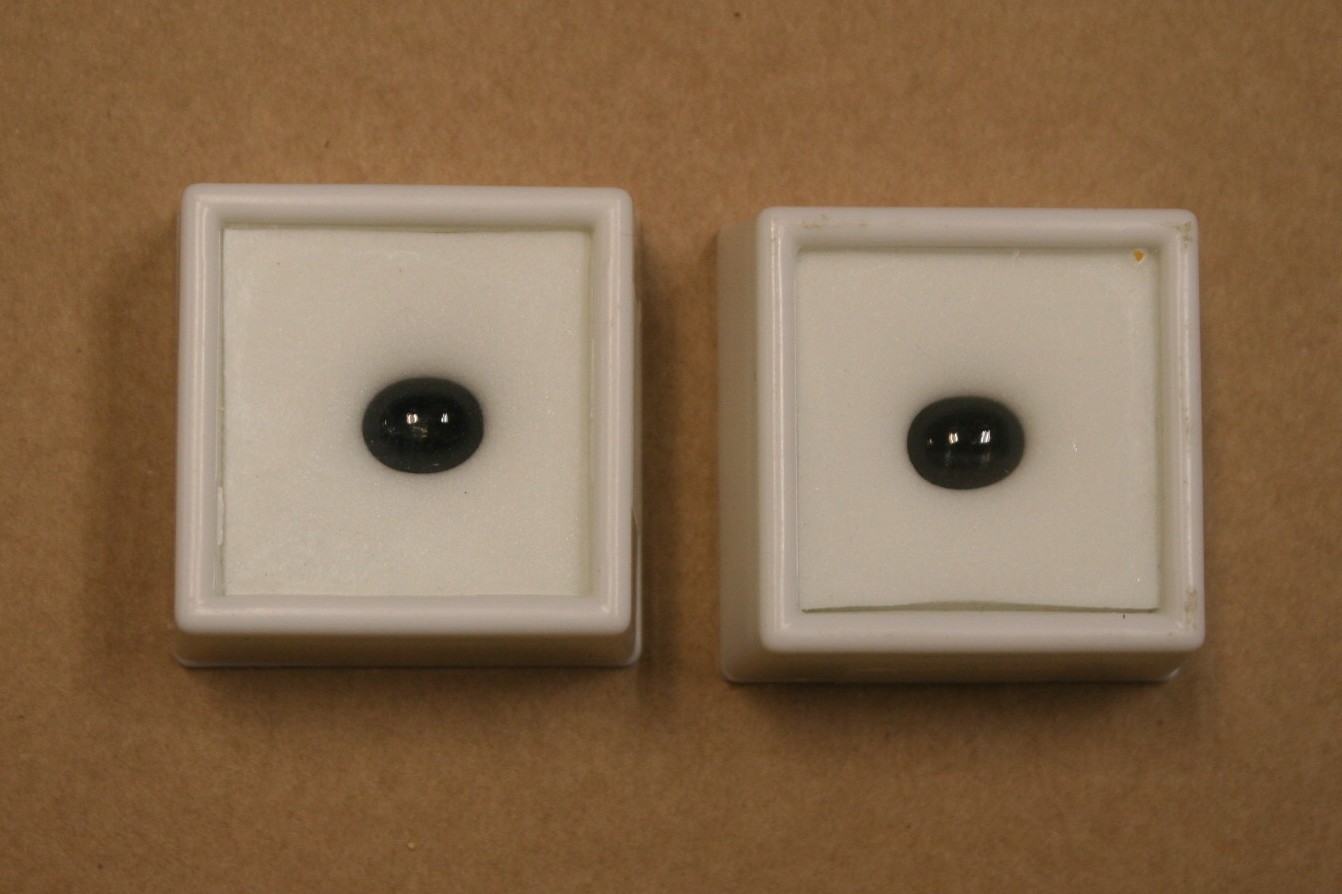 Pack Of 2 3.00 CT Min Oval Black Star D Loose Stones