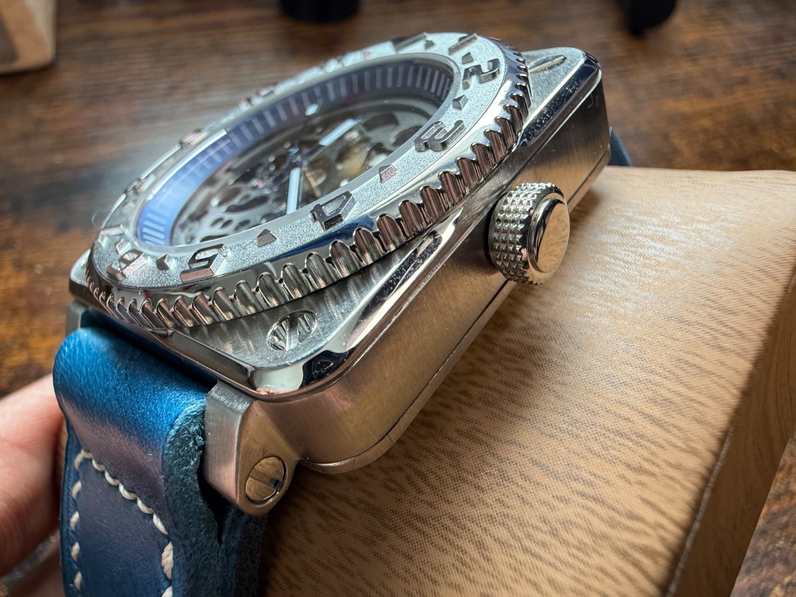Bespoke Skeleton mod Automatic Watch powered by nh72 movement