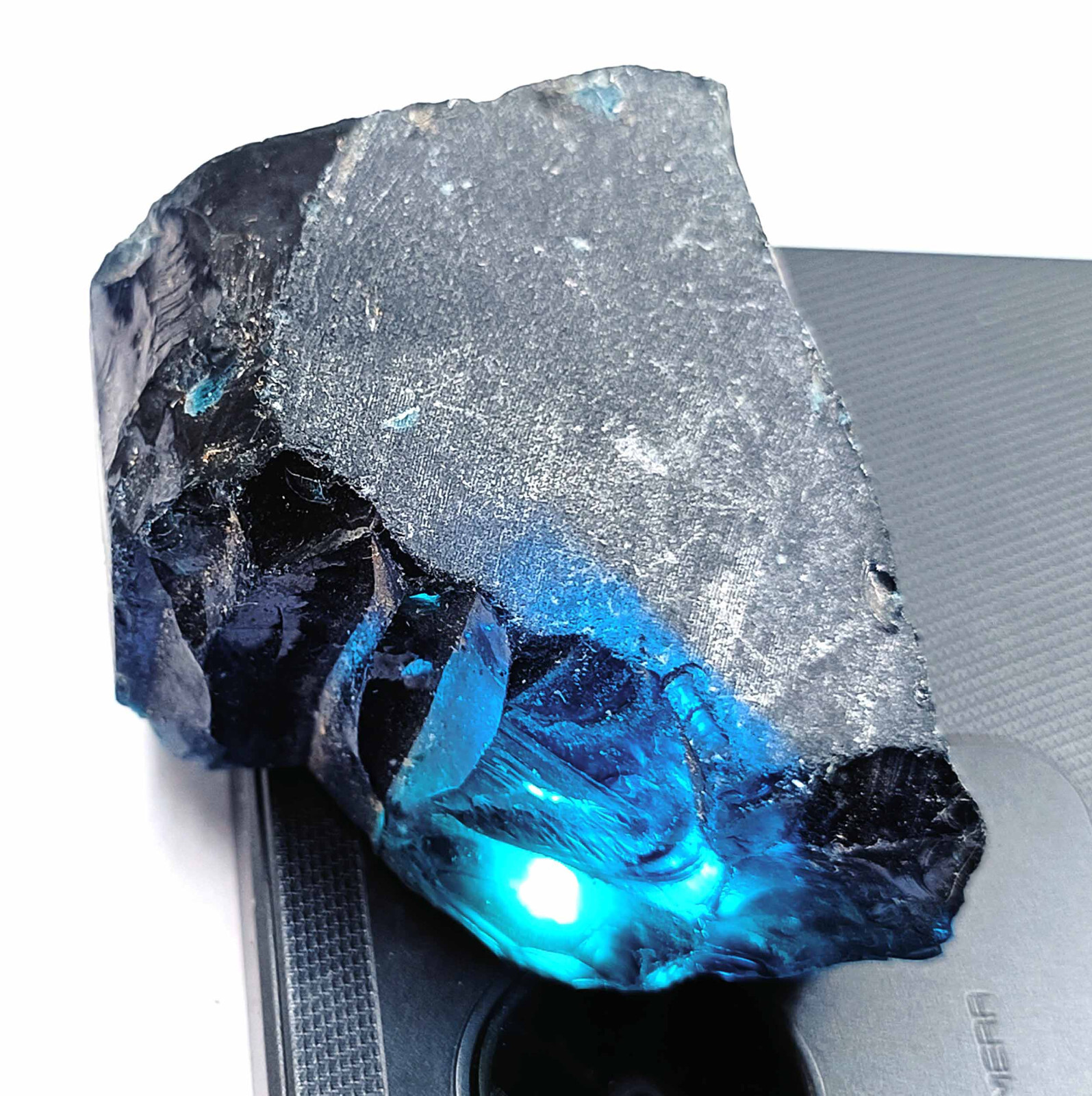 Natural Certified 630Ct Cambodia Deep Blue Zircon Uncut Rough Loose Gemstone AKC