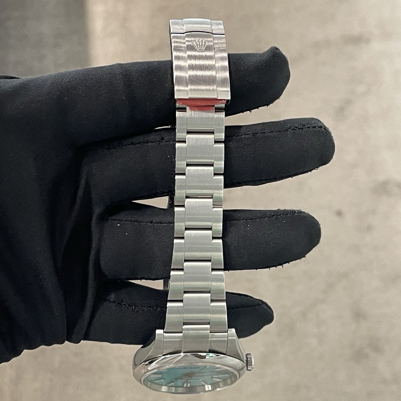 ROLEX OYSTER PERPETUAL 41mm TURQUOISE BLUE DIAL ref: 124300