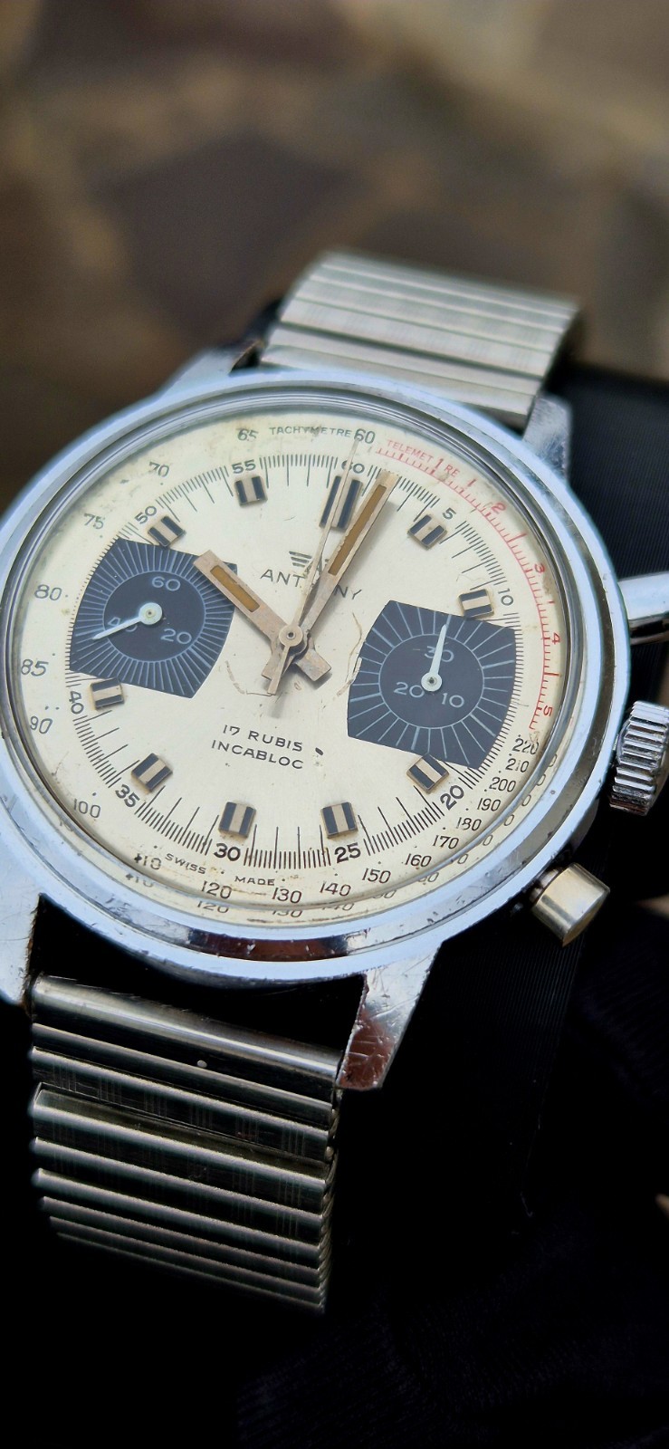 Anthony Valjoux 7733 Manual Winding Olympic Chronograph Munich 1972