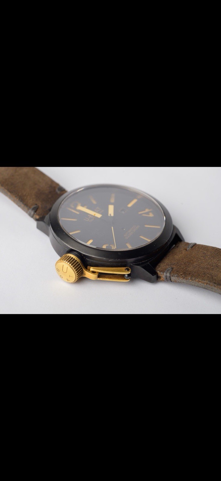 U-Boat Italo Fontana Golden Crown Ref. 1215 53 mm Ltd. 71/300 Full set
