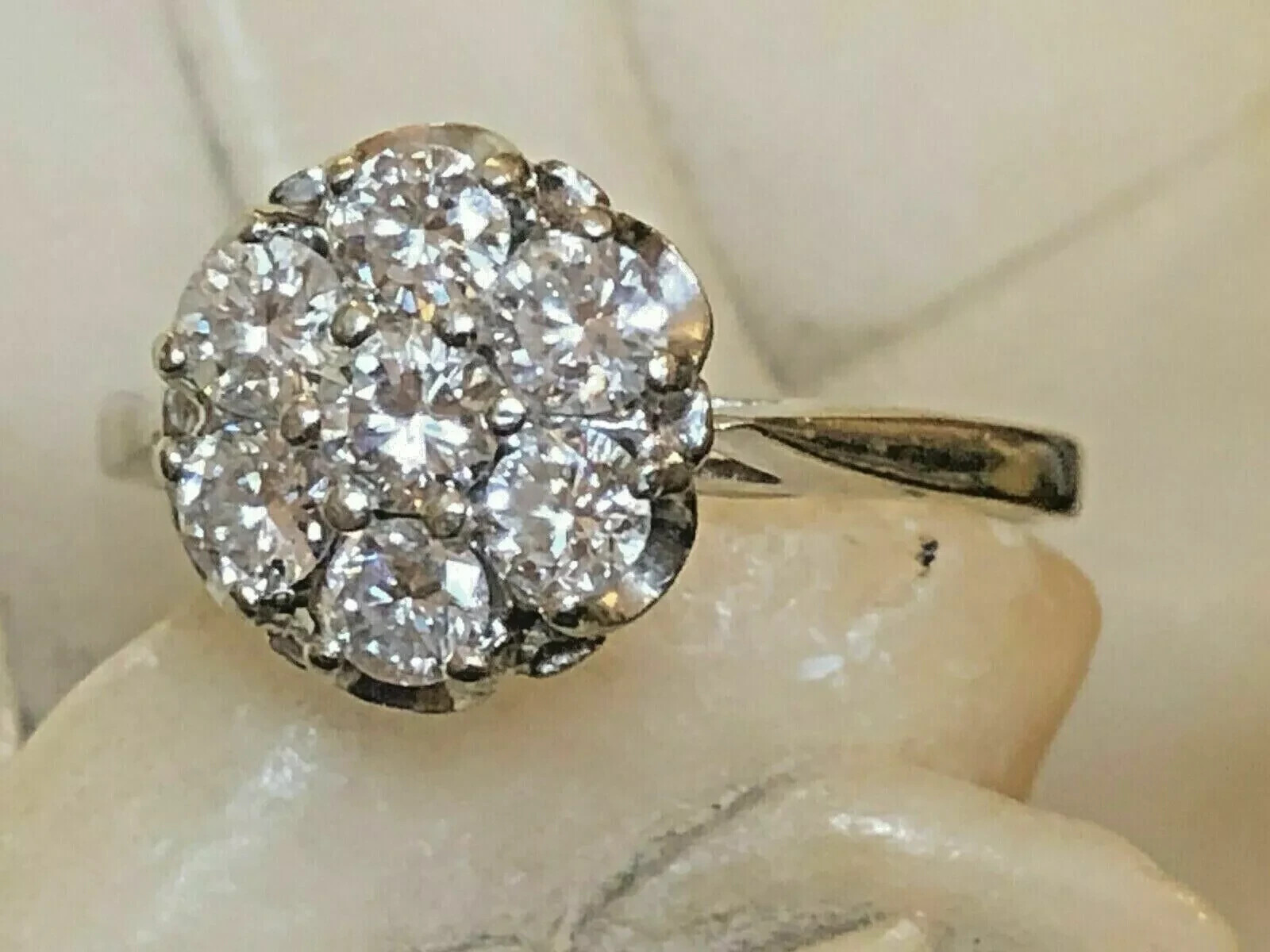2.50Ct Round Cut Lab Created Diamond Wedding Ring 14K White Gold Plated Silver