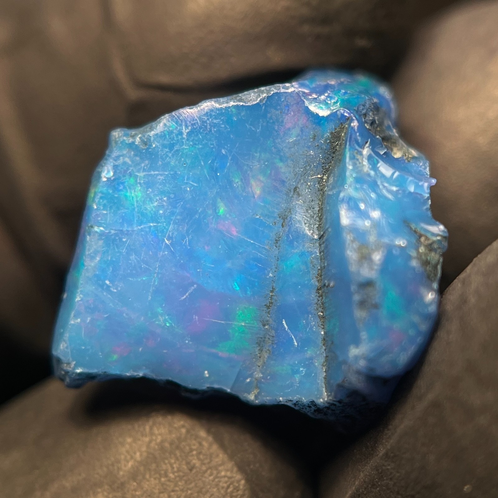 9.80 Cts Black Opal Rough Natural Ethiopian Welo Smooth Opal Raw Loose Gemstone