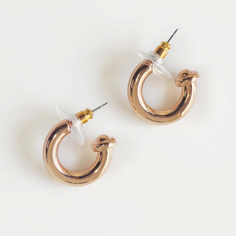 New 17mm Mimco C Small Hoop Earrings Gift Fashion Women Party Holiday Jewelry
