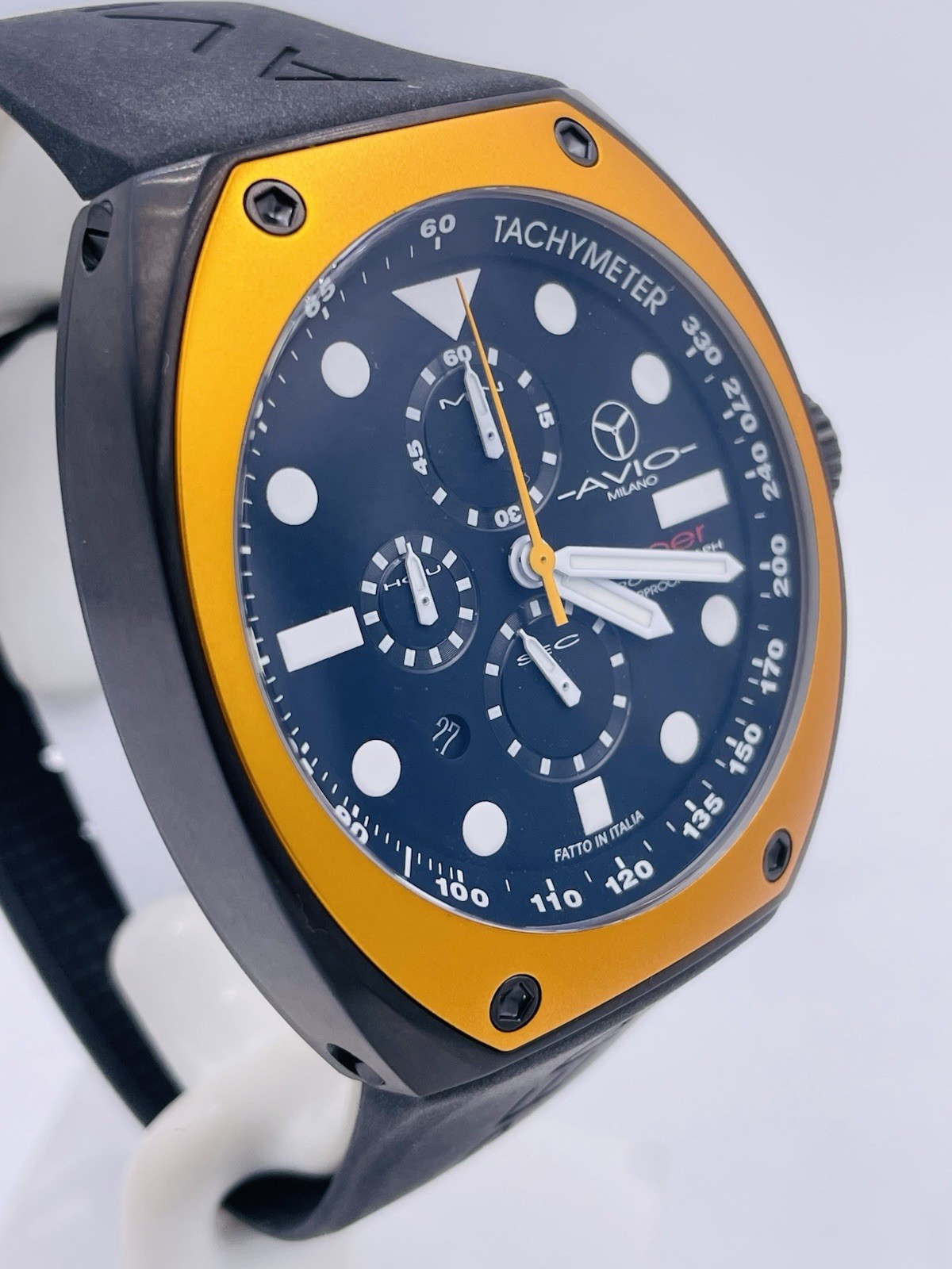 Avio Milano Steel Made in Italy Watch 6495CKO/368 Chrono Very Discounted New