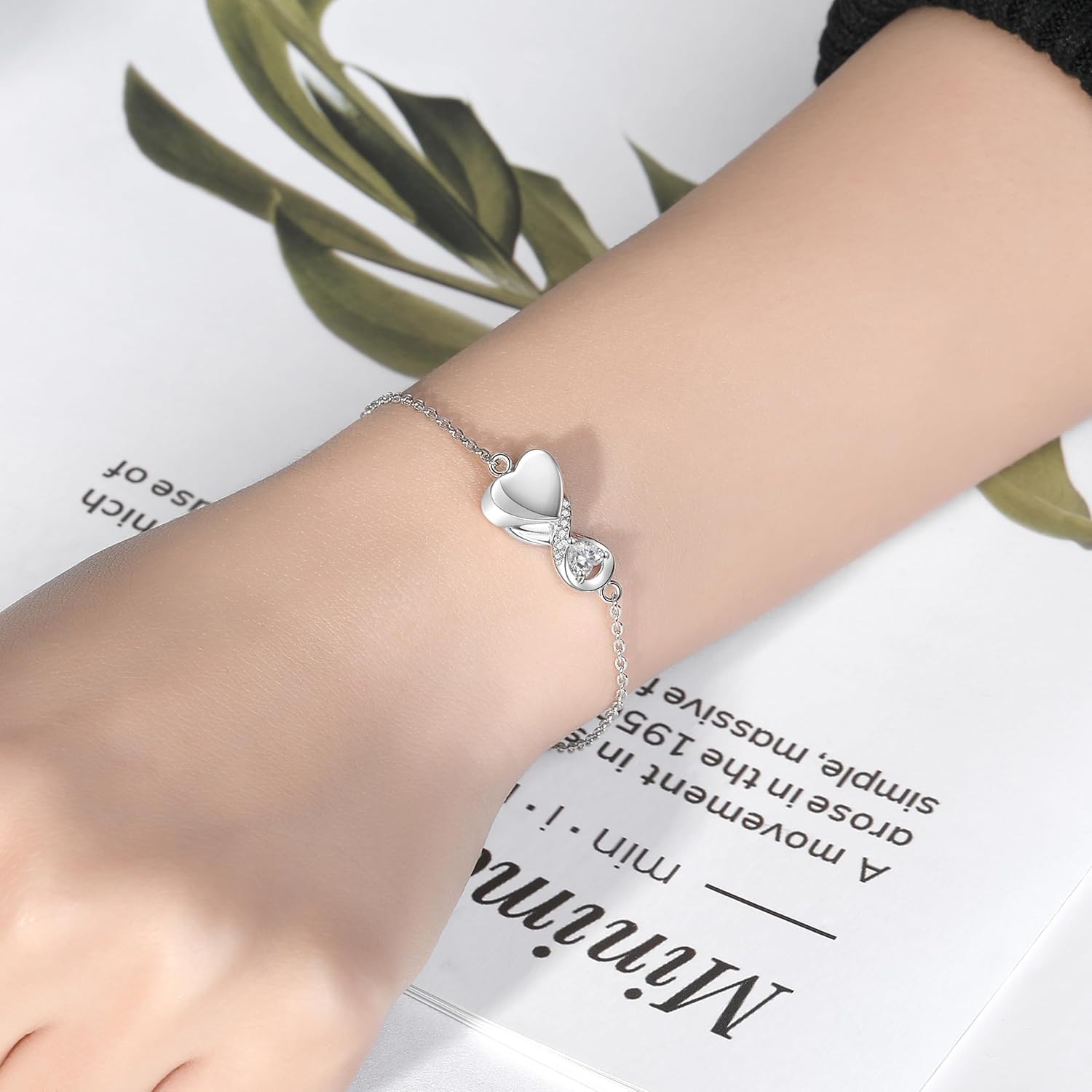 Infinity Cremation Urn Bracelet for Ashes Sterling Silver Memorial Gifts Women
